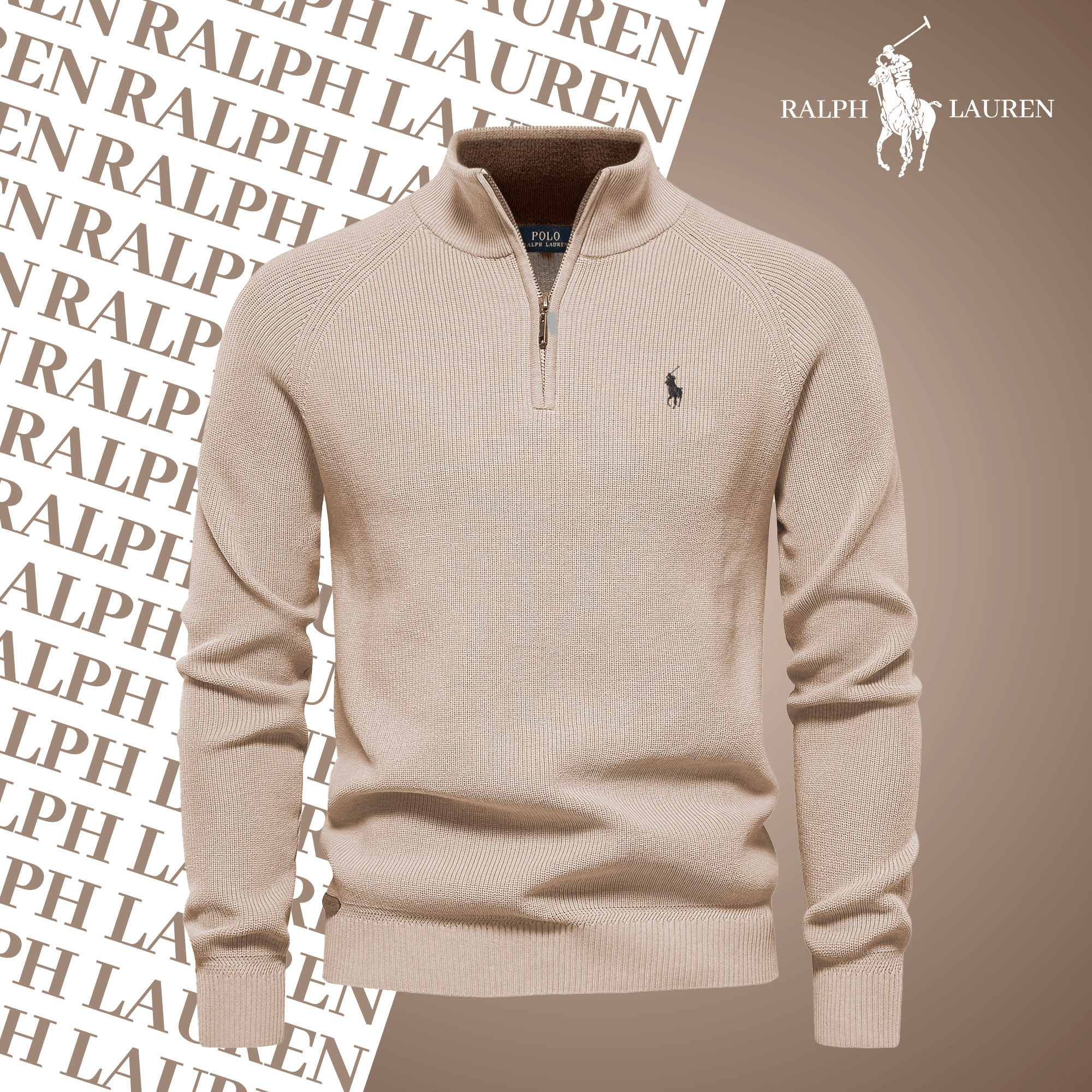 Pull Col Zippé R&L (DÉSTOCKAGE)Parischarme