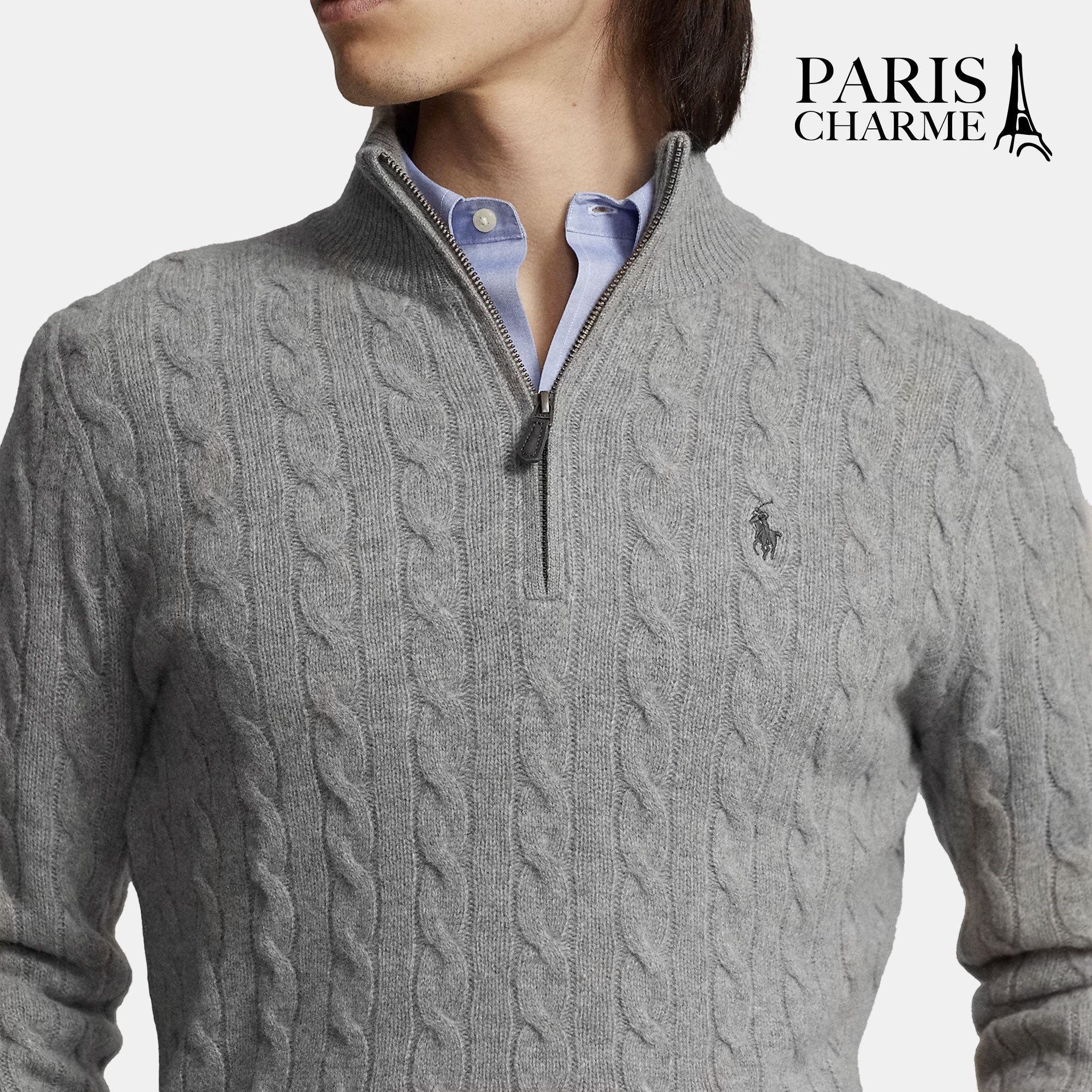 Pull Torsadé Cachemire RL (DÉSTOCKAGE)Parischarme