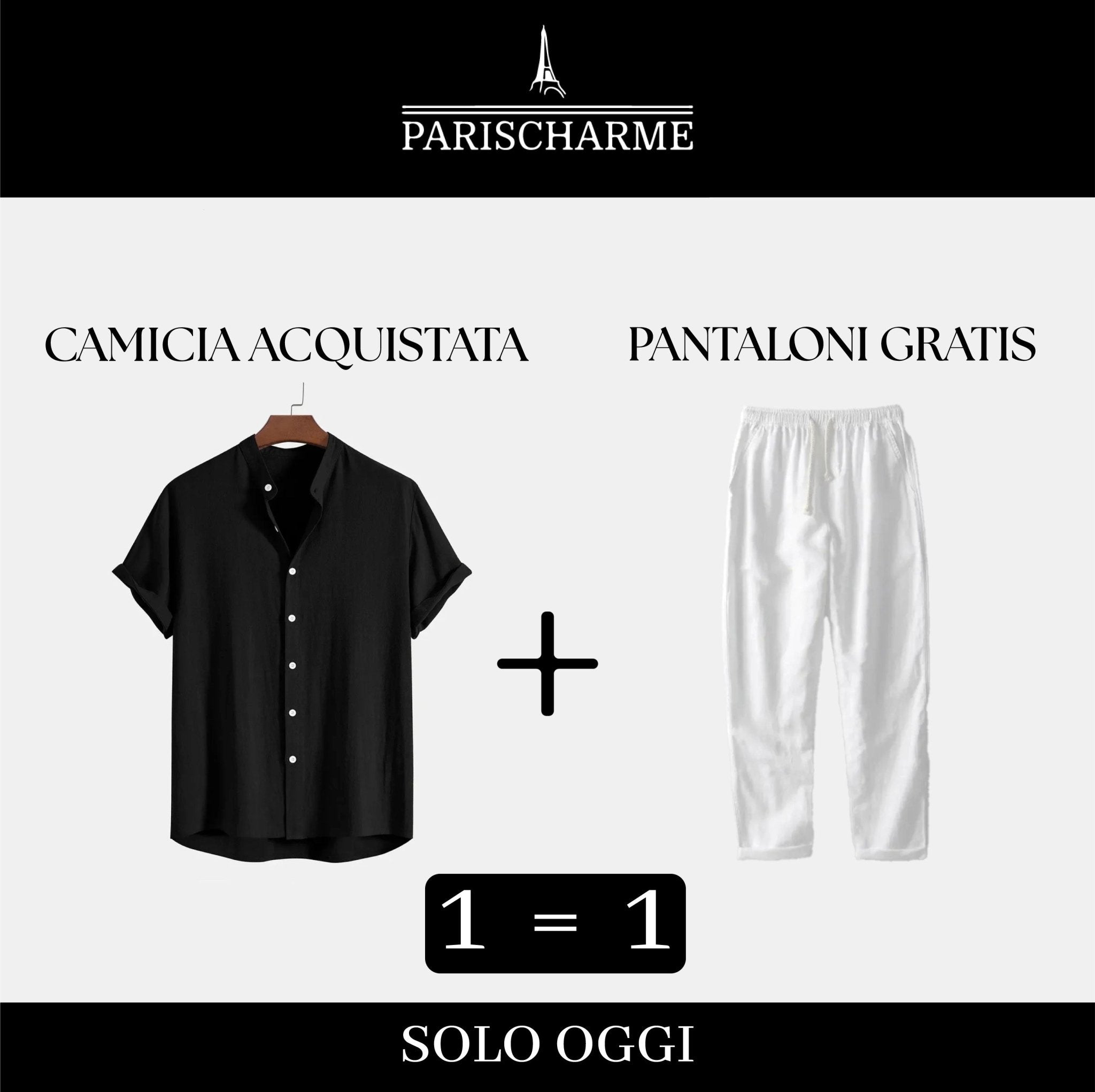 Duo di Lino: Camicia acquistata, pantalone in omaggio!Parischarme