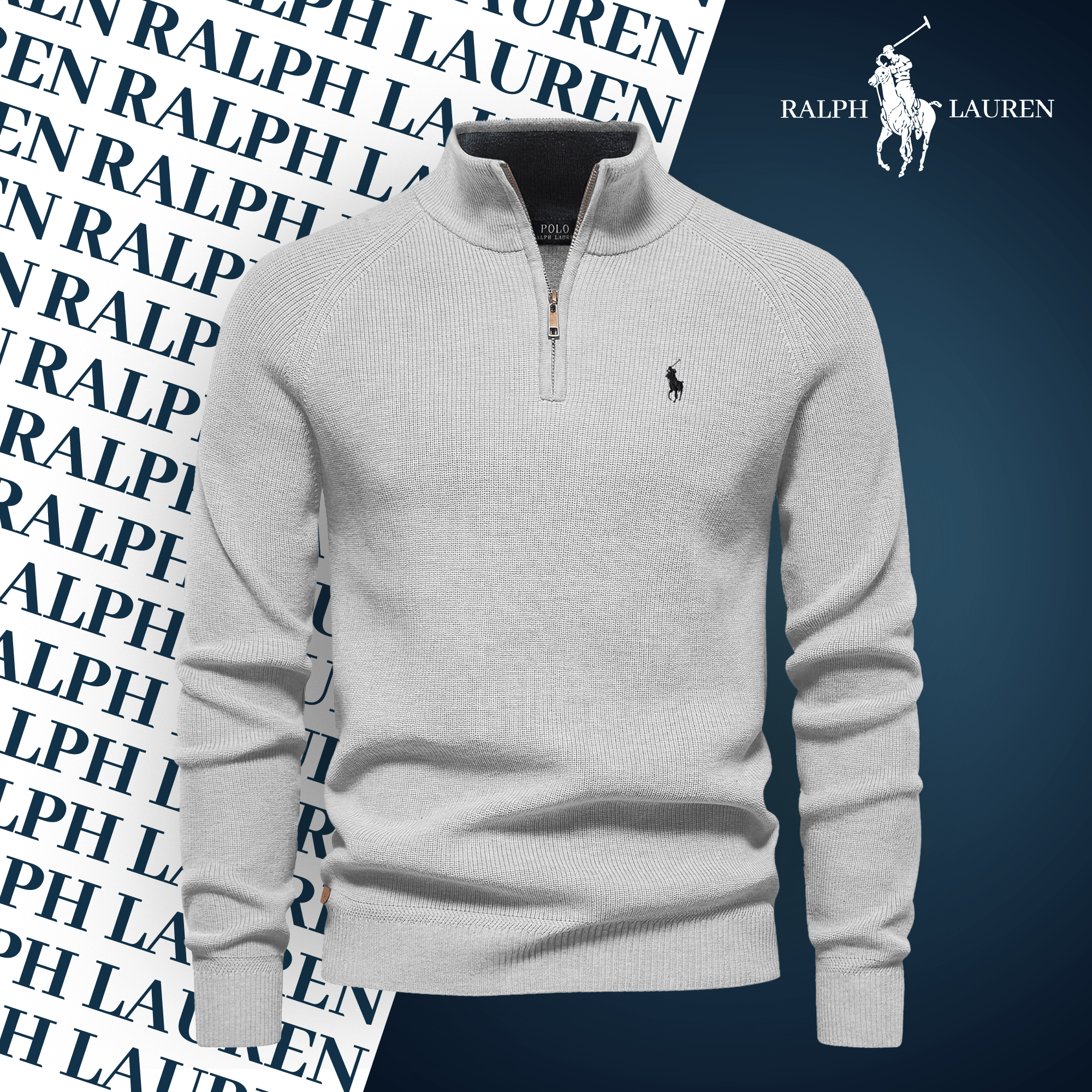 Pull Col Zippé R&L (DÉSTOCKAGE)Parischarme