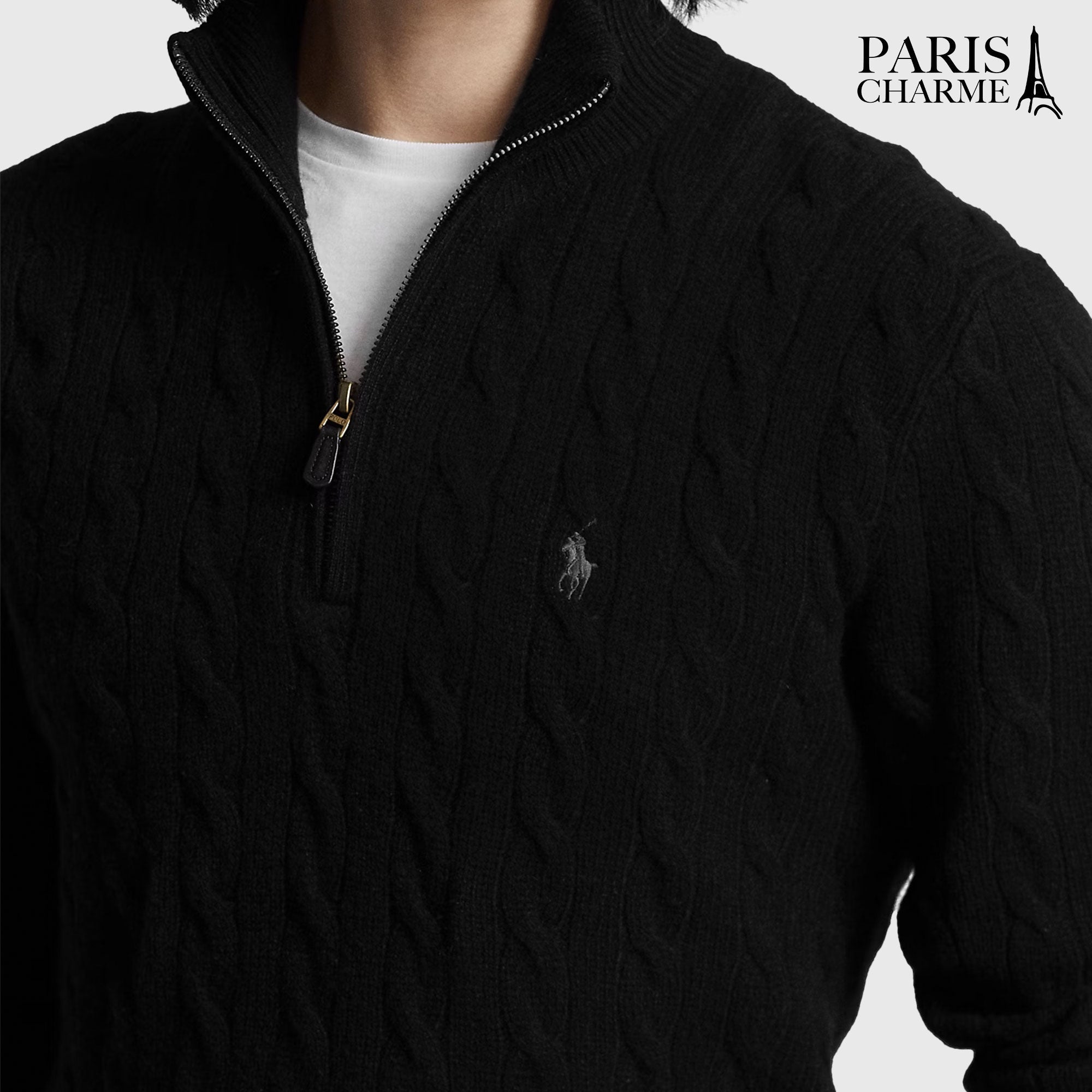 Pull Torsadé Cachemire RL (DÉSTOCKAGE)Parischarme